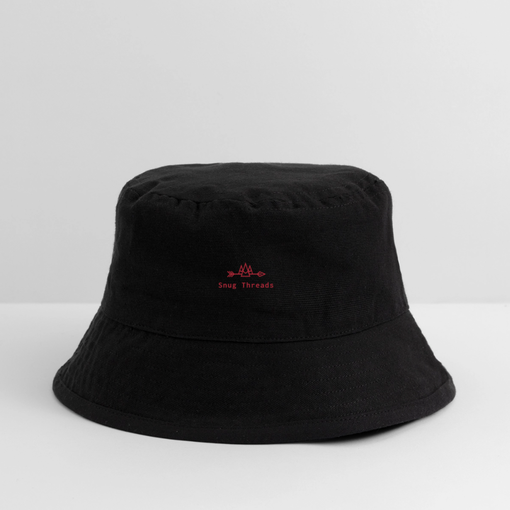 Snug threads bucket hat - black