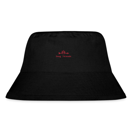 Snug threads bucket hat - black